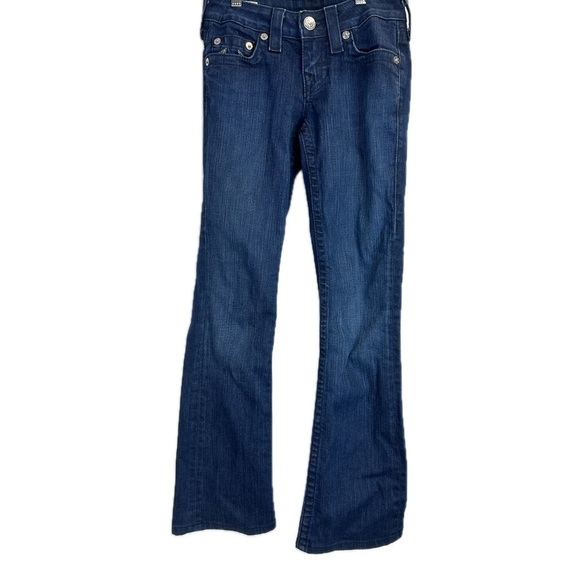 True Religion Tori Bead Embellished Jeans Dark Wash Jeans Womens Size 24 - Picture 1 of 16